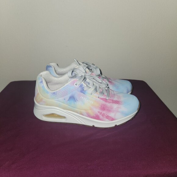 Skechers Street Uno-Hyped Hippie Sneakers With Tie Dye Print Ladies Size 7 - Picture 6 of 11